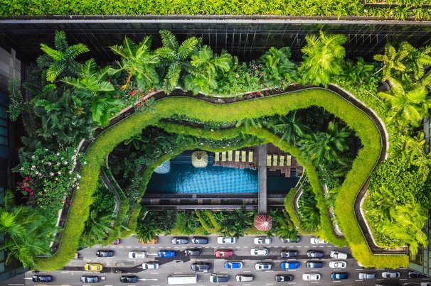 Het PARKROYAL COLLECTION Pickering, Singapore door RuslanKphoto (bron: shutterstock)