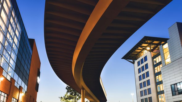 Fietsbrug in Kopenhagen, Denemarken door Alexfan32 (bron: Shutterstock)