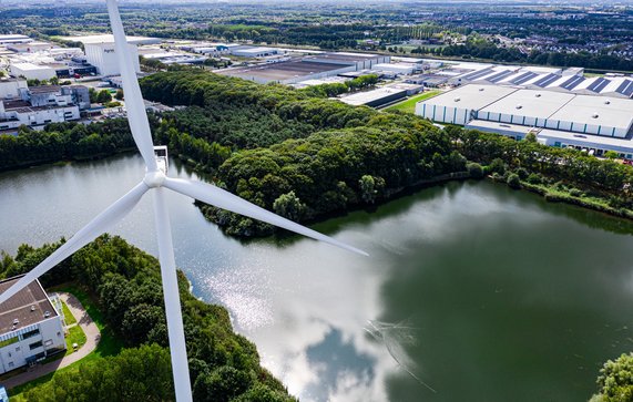 Windmolen in de regio Hart van Brabant door Elco van Berkel (bron: VanBerkel.studio)