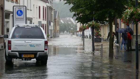 Overstroming in Valkenburg door MyStockVideo (bron: Shutterstock)