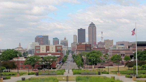 Des Moines in Iowa, Amerika door Matt Fowler KC (bron: Shutterstock)