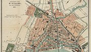 Plattegrond van Rotterdam in 1875 door M. Ghys (bron: Wikimedia Commons)