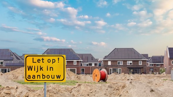 Bouwplaats nieuwbouw buurt door Martin Bergsma (bron: Shutterstock)