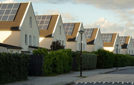 Rijtjeshuizen in Heerhugowaard door Milos Ruzicka (bron: Shutterstock)