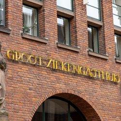 Groot ziekengasthuis in het centrum van de historische stad Den Bosch. door PixelBiss (bron: Shutterstock)