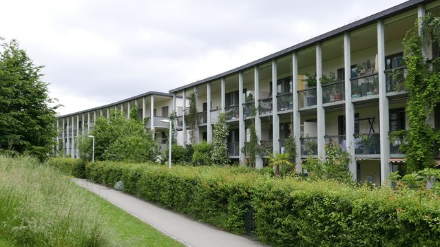 Het groene Friesenberg is met zijn bescheiden eengezinswoningen en middelhoge woonblokken een schoolvoorbeeld van een tuinstad door Jaco Boer (bron: Jaco Boer)