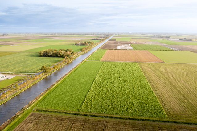 Luchtfoto van de Noordoostpolder door Sjors Evers (bron: Gemeente Noordoostpolder)