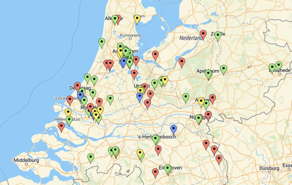 GO Projectenkaart 2021 door Redactie Gebiedsontwikkeling.nu (bron: Gebiedsontwikkeling.nu)